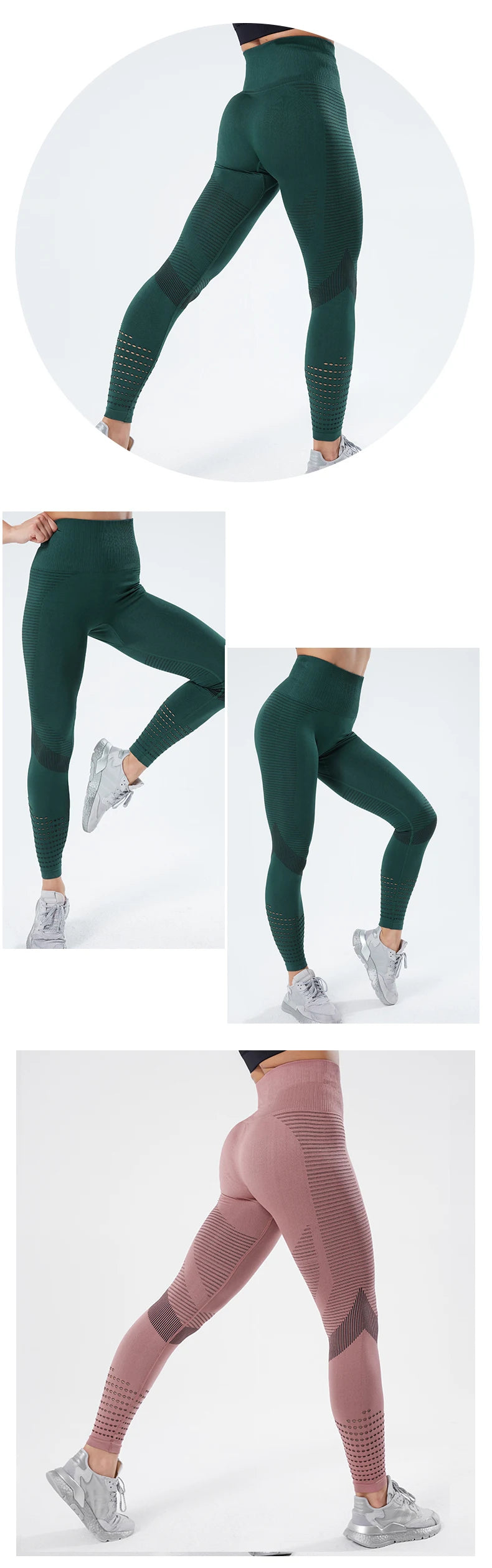 Women Fitness Leggings High Waist Seamless Leggings Sportswear Breathable Feamle Workout Legging