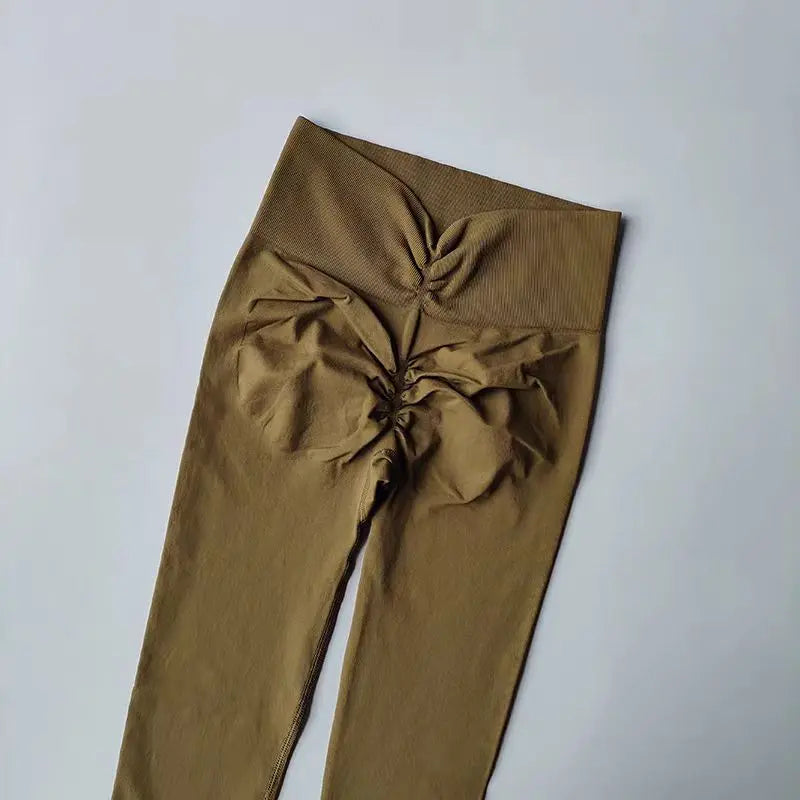 Calças de ioga de alta qualidade para mulheres Leggings de fitness Calças esportivas de alta elasticidade  Calças justas Leggings de corrida respiráveis