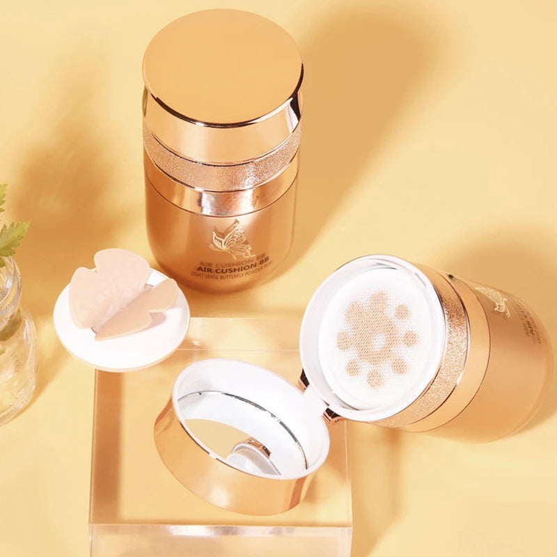 Cream Borboleta Pó, Base Hidratante Corretivo È Clareamento Maquiagem À Prova D'Água Cosméticos