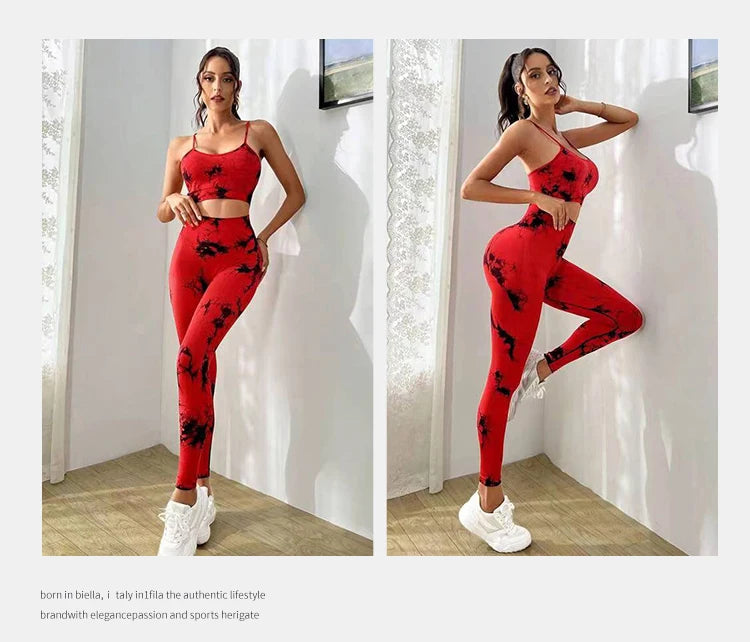 Treino Feminino Fitness Conjuntos de Yoga de Treino Sports sutiã + Leggings de Cintura Alta Roupas de Ginástica Ternos Esportivos Sem Costura