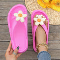 Verão Novos Chinelos MULHERES Padrão de Girassol Slides One-Piece Eva Chinelos Antiderrapantes de Praia Sapatos de Férias Chinelos de Interior para Casa
