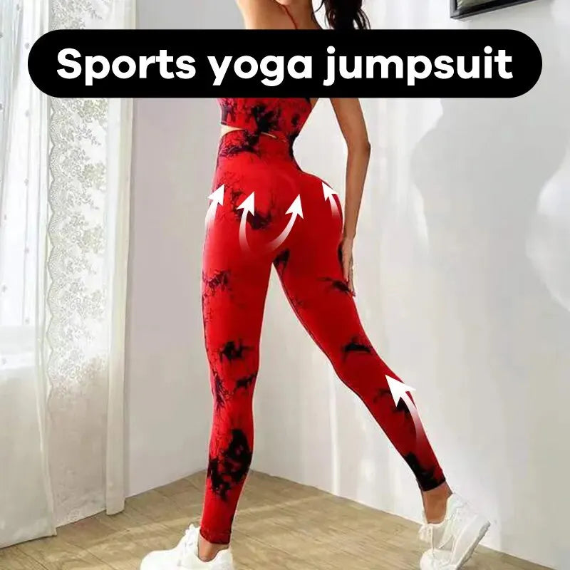Treino Feminino Fitness Conjuntos de Yoga de Treino Sports sutiã + Leggings de Cintura Alta Roupas de Ginástica Ternos Esportivos Sem Costura