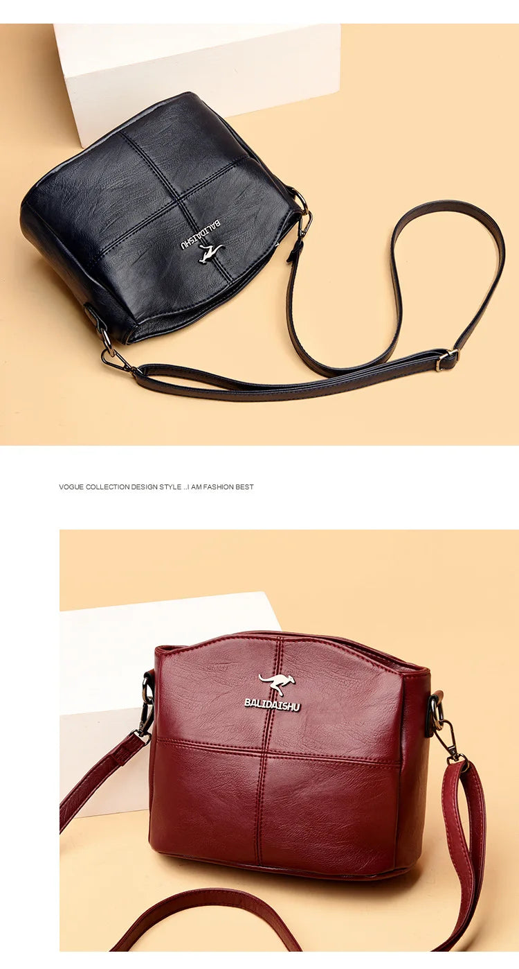 New Arrival Fashion Women's Small Crossbody Bag PU Leather Messenger Bag Zipper Handbag Purse Summer Travel Bag for Female