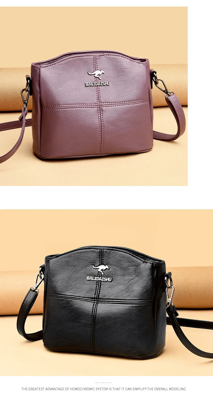 New Arrival Fashion Women's Small Crossbody Bag PU Leather Messenger Bag Zipper Handbag Purse Summer Travel Bag for Female