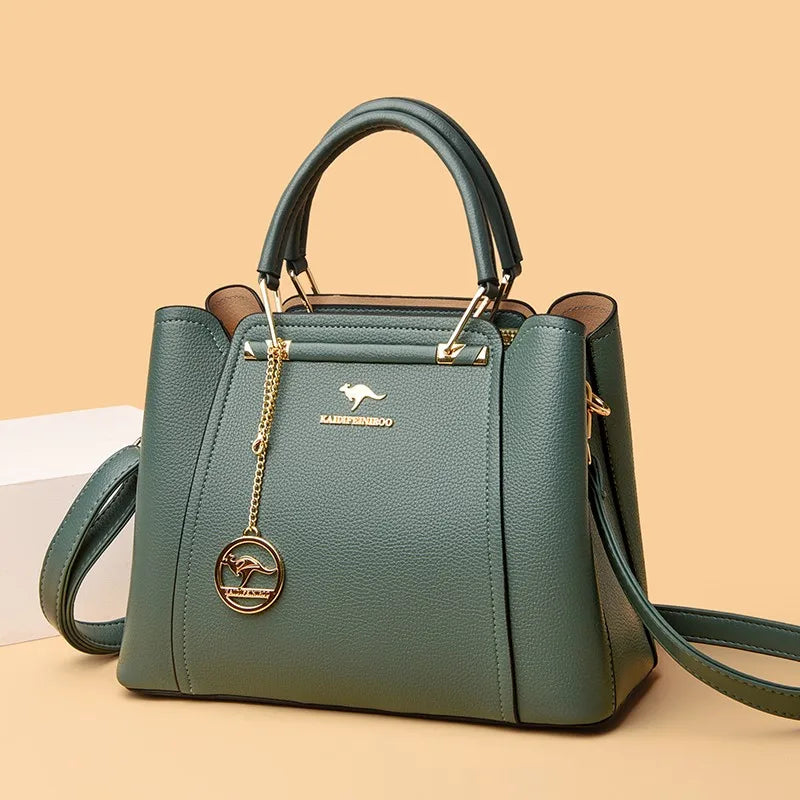 Nova bolsa para mulheres de grande capacidade bolsa de ombro puro couro  bolsas de ombro e mão para todas mulheres.