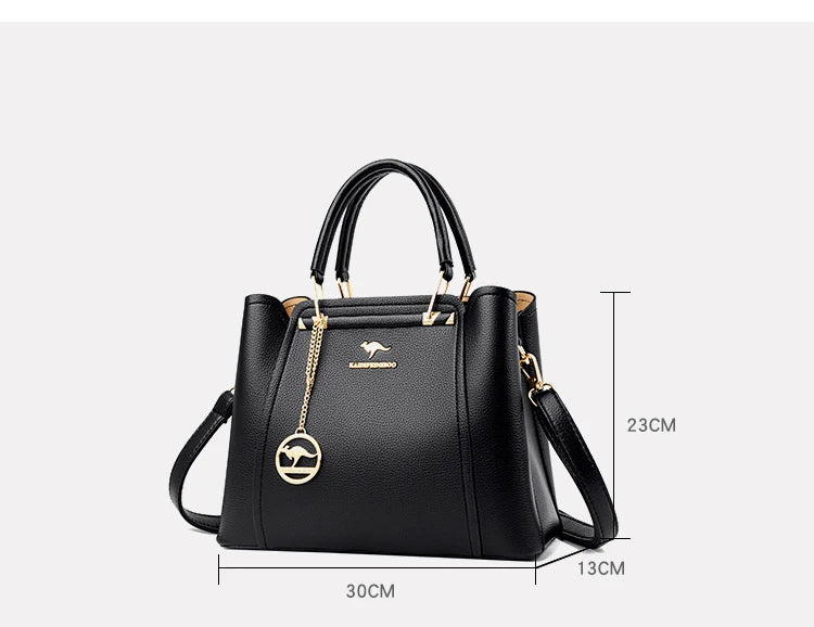 Nova bolsa para mulheres de grande capacidade bolsa de ombro puro couro  bolsas de ombro e mão para todas mulheres.
