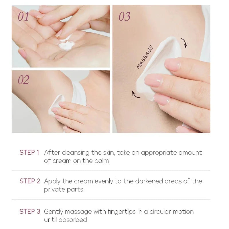 Whitening Cream For Dark Skin Underarm Bleaching Armpit Lightening And Intimate Area Woman Moisturizer Korean Skin Care Products