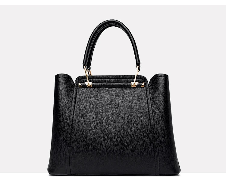 Nova bolsa para mulheres de grande capacidade bolsa de ombro puro couro  bolsas de ombro e mão para todas mulheres.