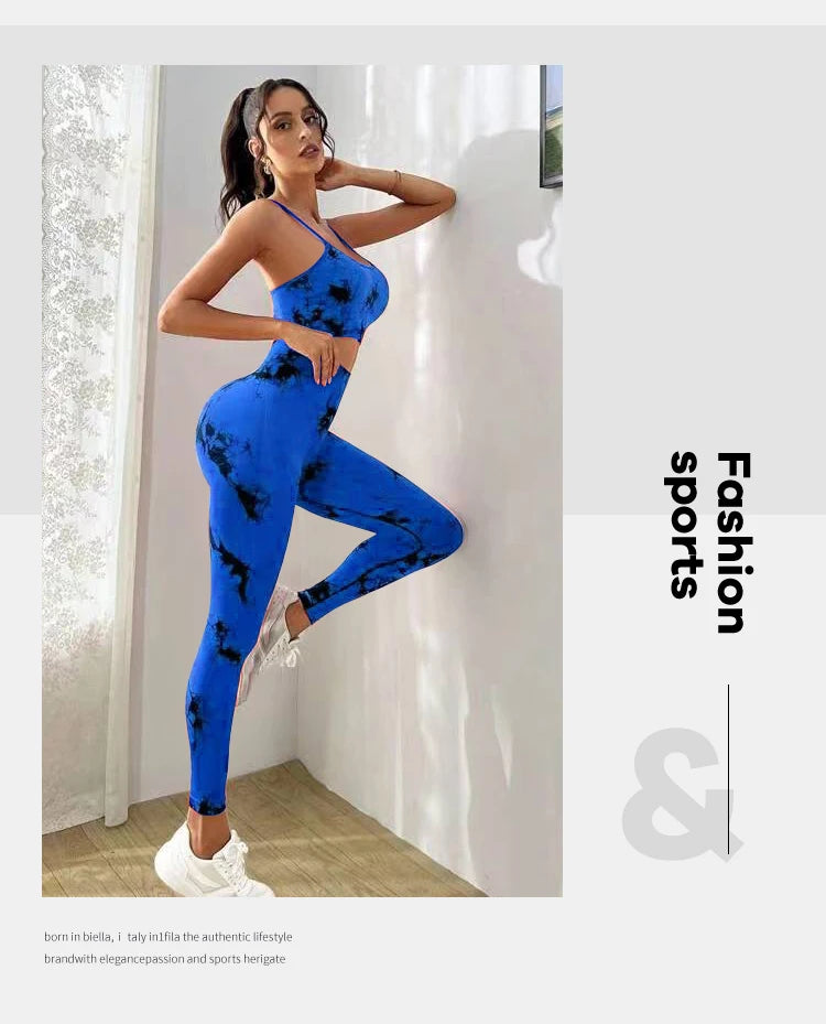 Treino Feminino Fitness Conjuntos de Yoga de Treino Sports sutiã + Leggings de Cintura Alta Roupas de Ginástica Ternos Esportivos Sem Costura