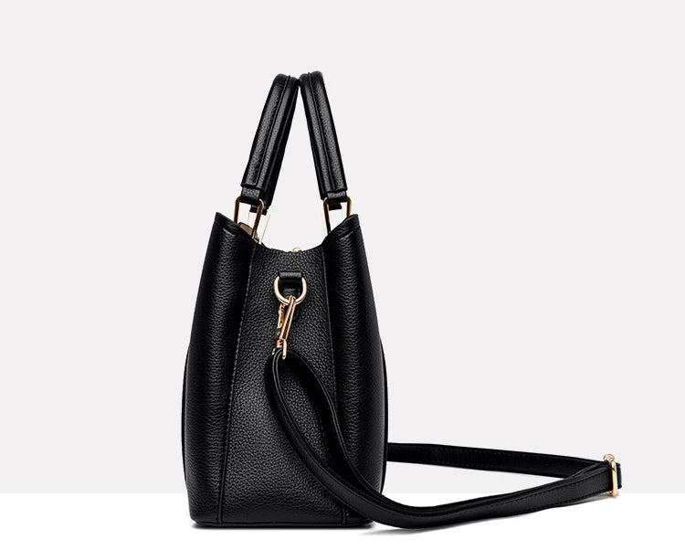 Nova bolsa para mulheres de grande capacidade bolsa de ombro puro couro  bolsas de ombro e mão para todas mulheres.